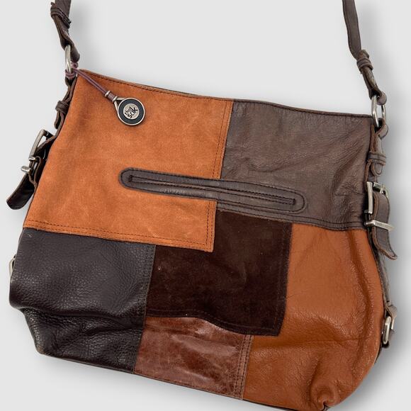 The Sak Leather Multicolor Boho Patchwork Shoulder Bag - Picture 4 of 8